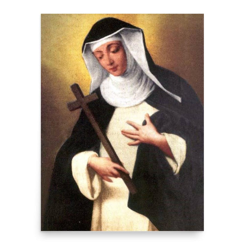 Agnes of Jesus poster print, in size 18x24 inches.