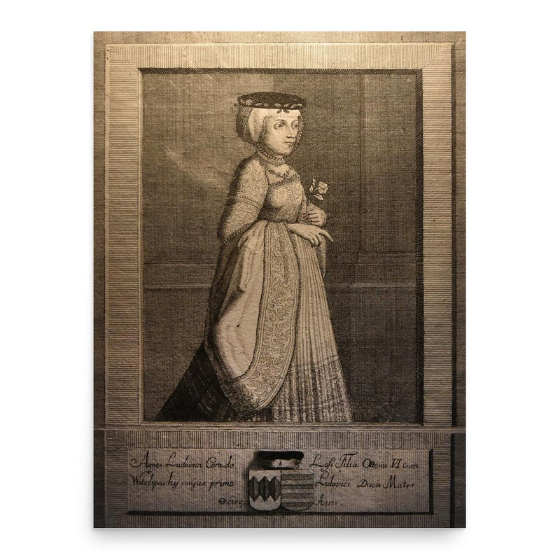 Agnes of Loon poster print, in size 18x24 inches.