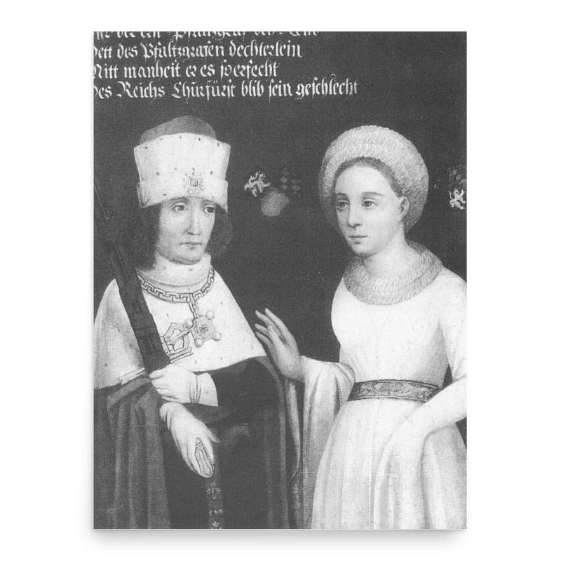 Agnes of the Palatinate poster print, in size 18x24 inches.