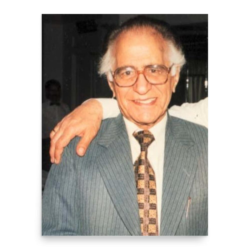 Ahmad Nadeem Qasmi poster print, in size 18x24 inches.