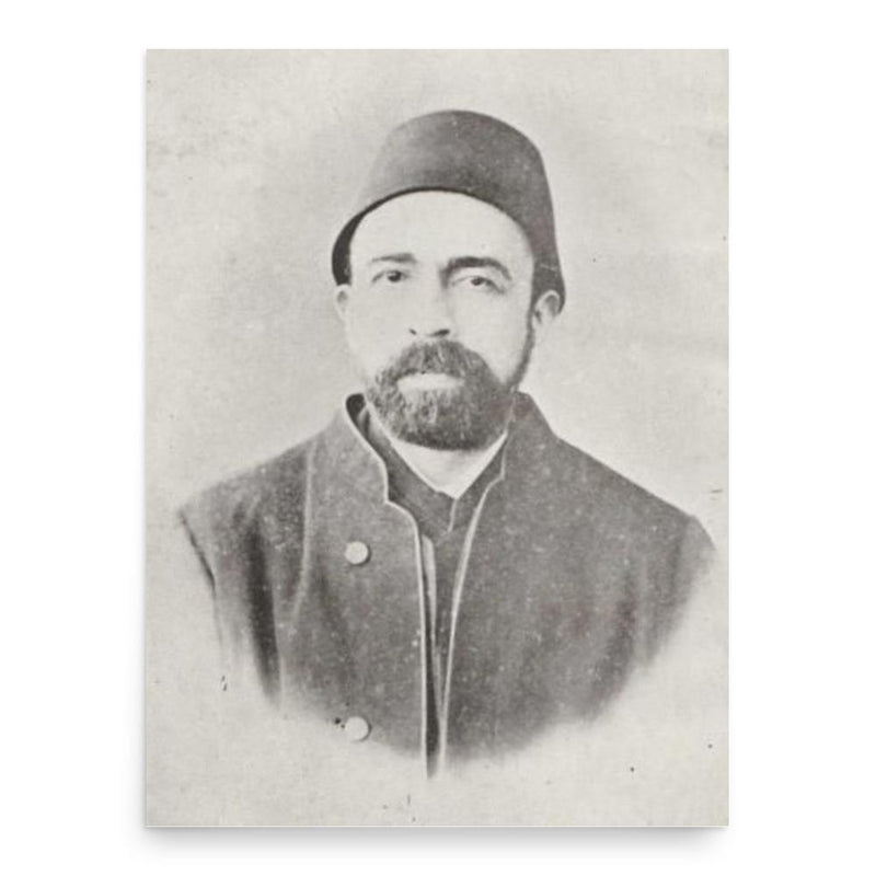 Ahmed Arifi Pasha poster print, in size 18x24 inches.