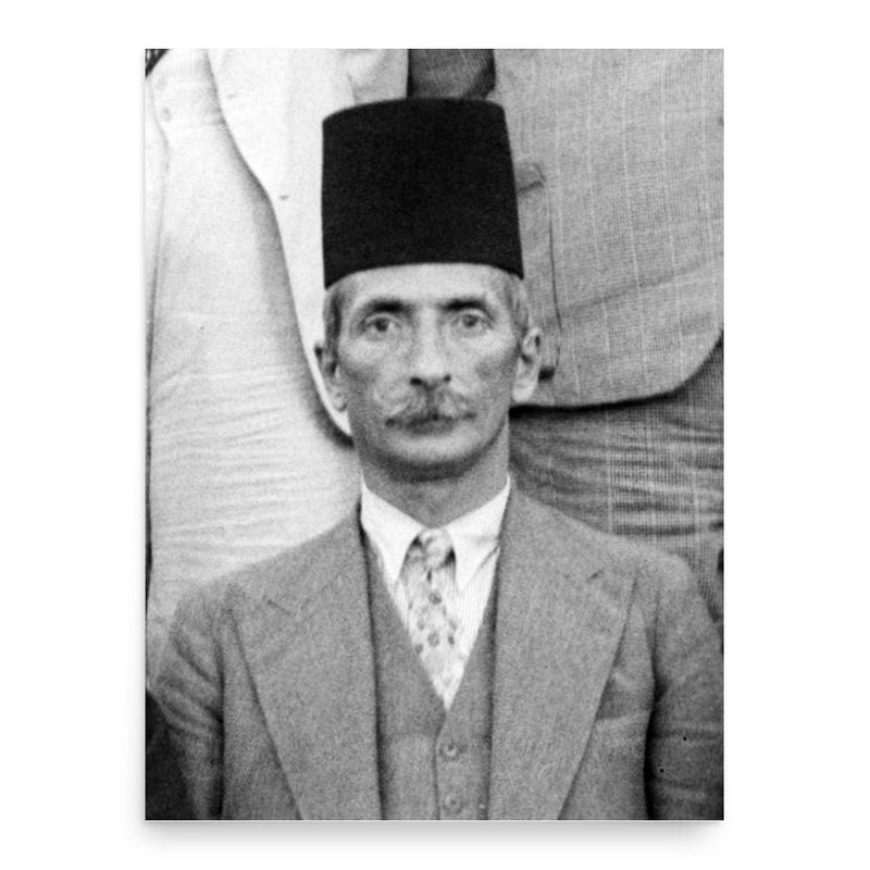 Ahmed Hilmi Pasha poster print, in size 18x24 inches.