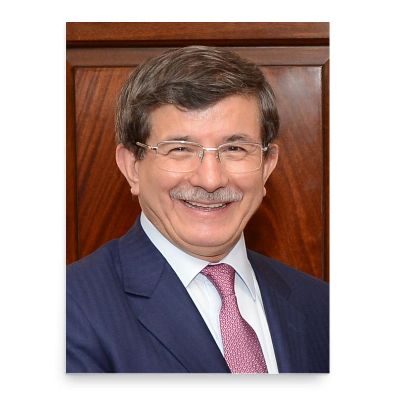 Ahmet Davutoğlu poster print, in size 18x24 inches.