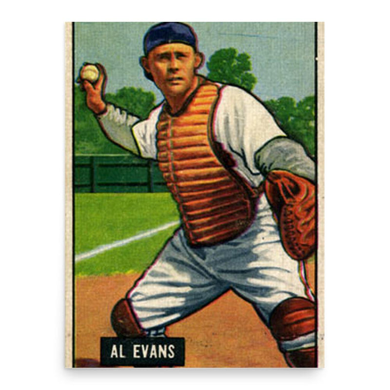 Al Evans poster print, in size 18x24 inches.