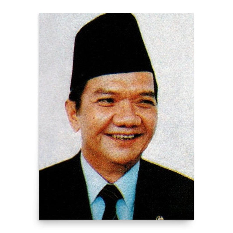 Alamsyah Ratu Perwiranegara poster print, in size 18x24 inches.