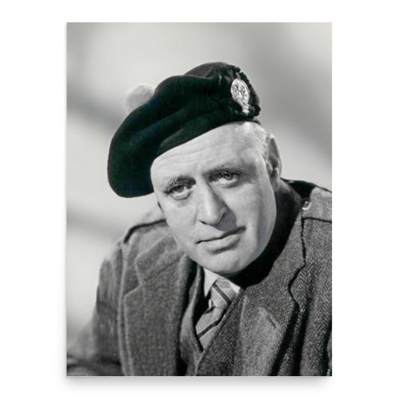 Alastair Sim poster print, in size 18x24 inches.