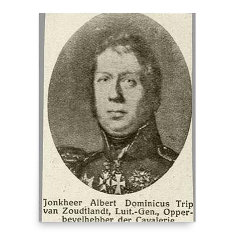 Albert Dominicus Trip van Zoudtlandt poster print, in size 18x24 inches.