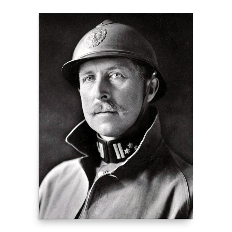 Albert I of Belgium poster print, in size 18x24 inches.