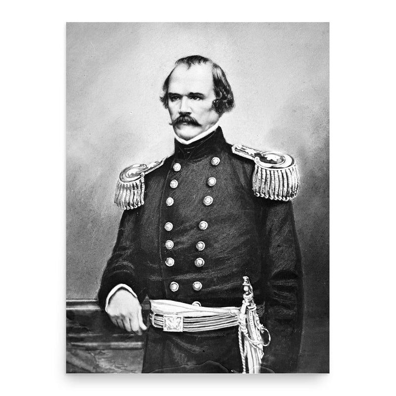 Albert Sidney Johnston poster print, in size 18x24 inches.