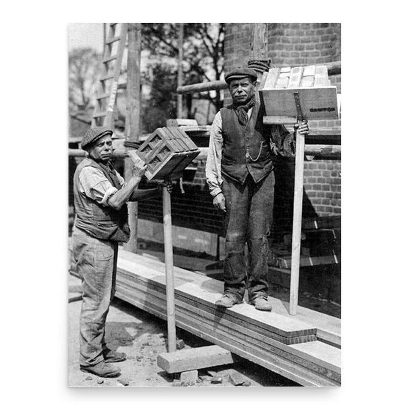 Albert and Ebenezer Fox poster print, in size 18x24 inches.