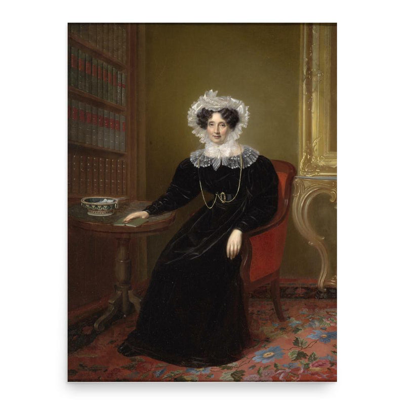 Albertine Necker de Saussure poster print, in size 18x24 inches.