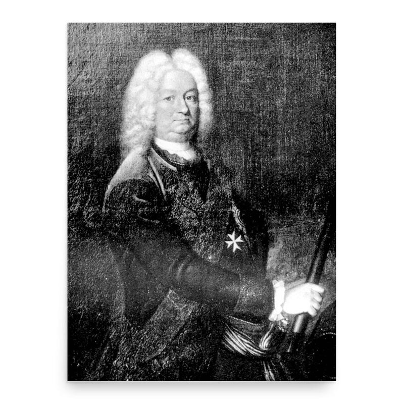 Albrecht Konrad Finck von Finckenstein poster print, in size 18x24 inches.