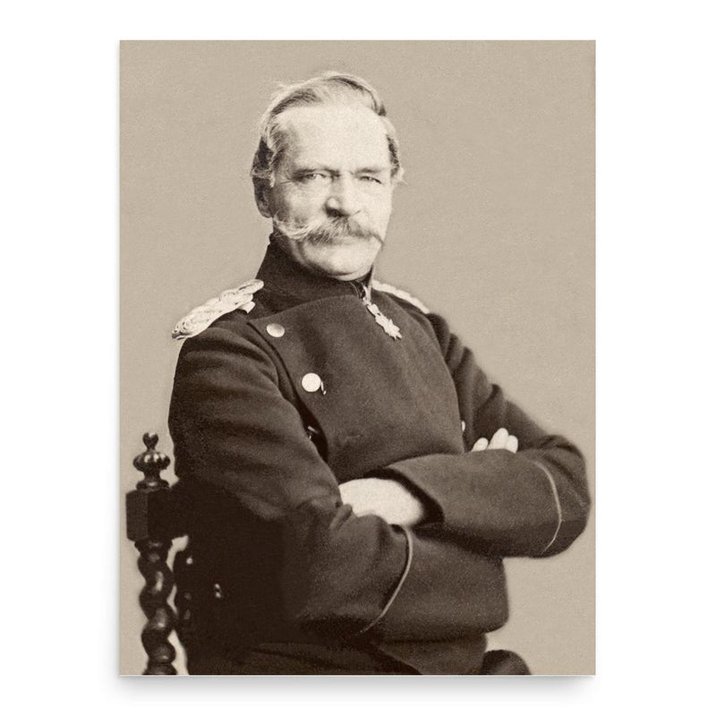 Albrecht von Roon poster print, in size 18x24 inches.