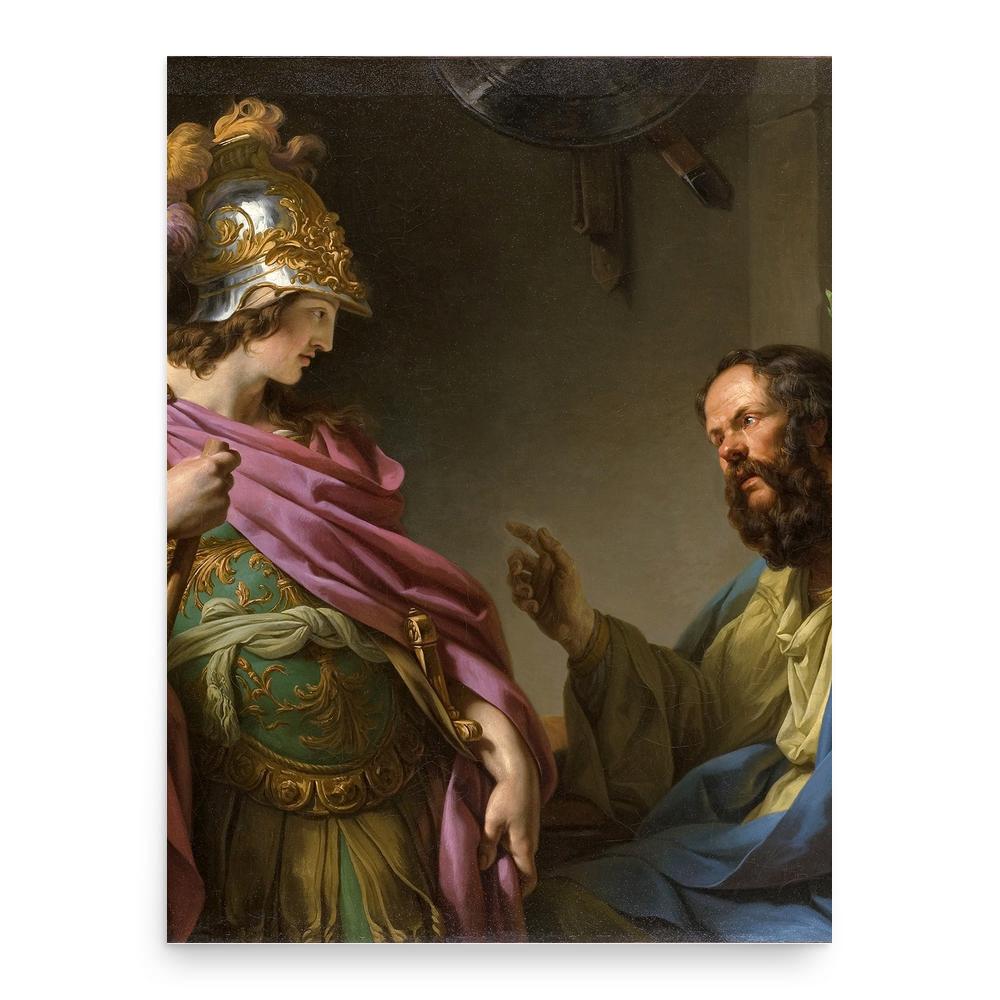 Alcibiades poster print, in size 18x24 inches.