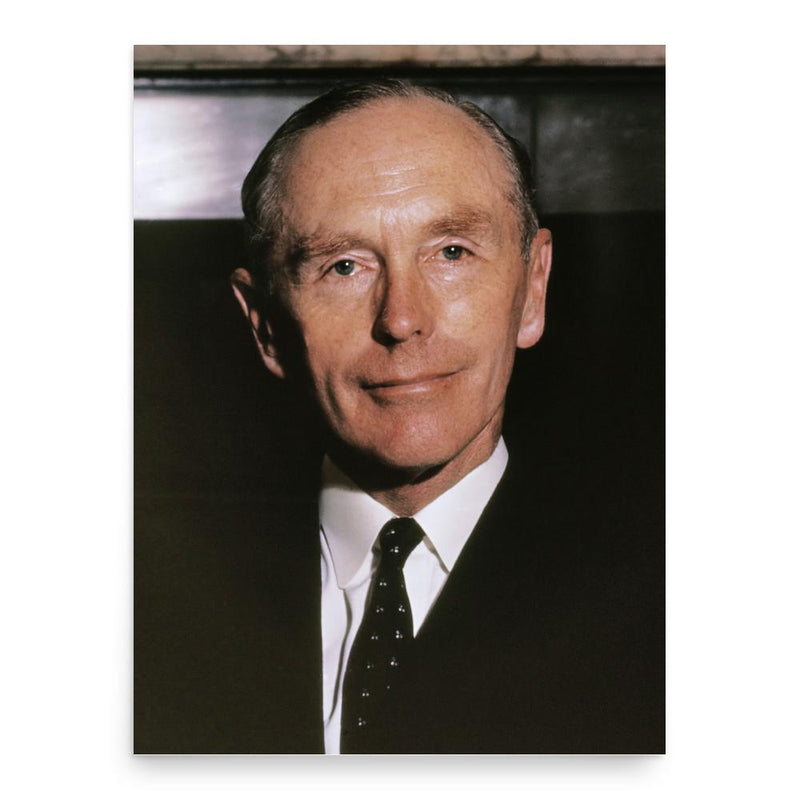 Alec Douglas-Home poster print, in size 18x24 inches.