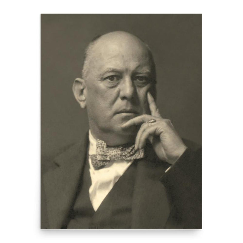 Aleister Crowley poster print, in size 18x24 inches.