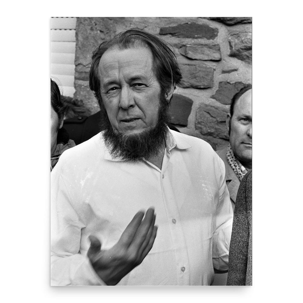 Aleksandr Solzhenitsyn poster print, in size 18x24 inches.
