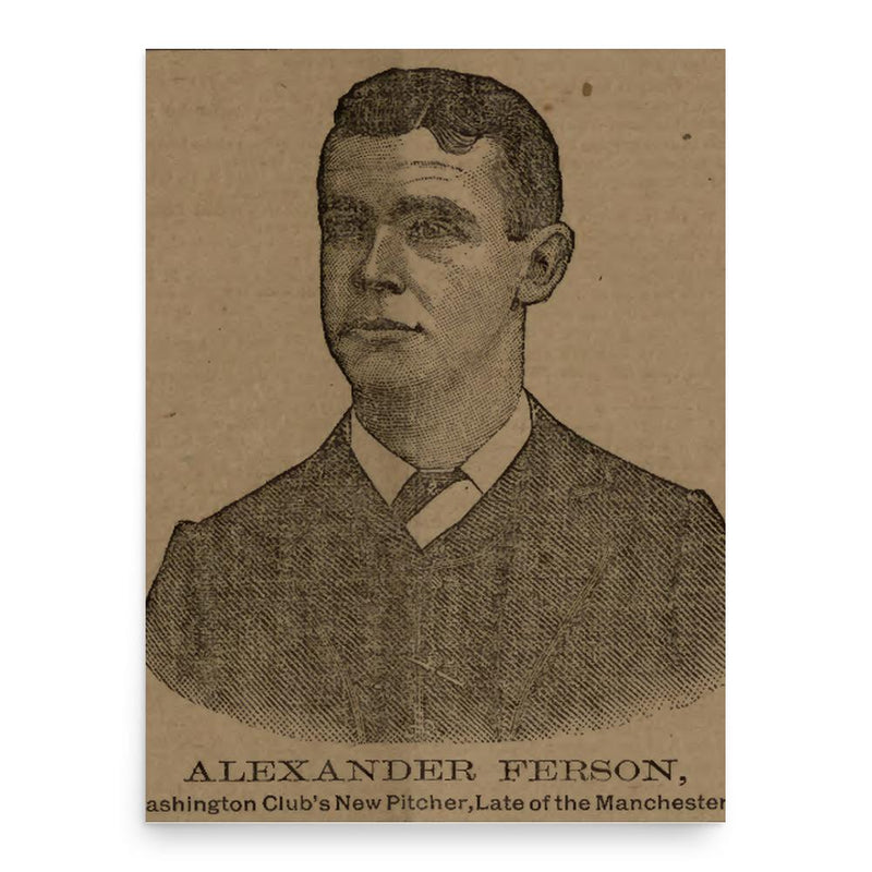 Alex Ferson poster print, in size 18x24 inches.