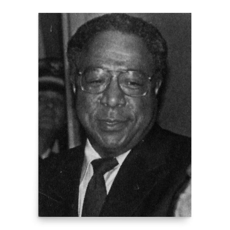 Alex Haley poster print, in size 18x24 inches.