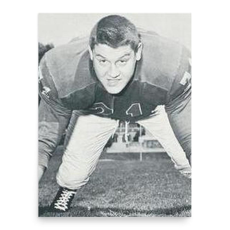 Alex Karras poster print, in size 18x24 inches.