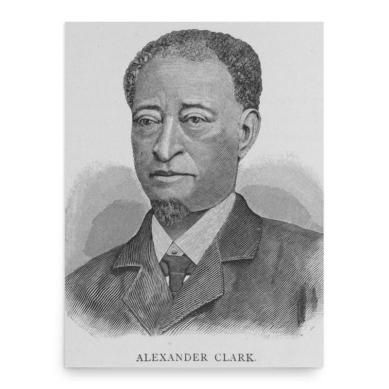 Alexander Clark poster print, in size 18x24 inches.