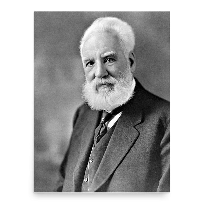 Alexander Graham Bell poster print, in size 18x24 inches.