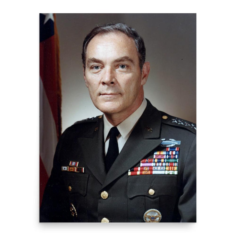 Alexander Haig poster print, in size 18x24 inches.