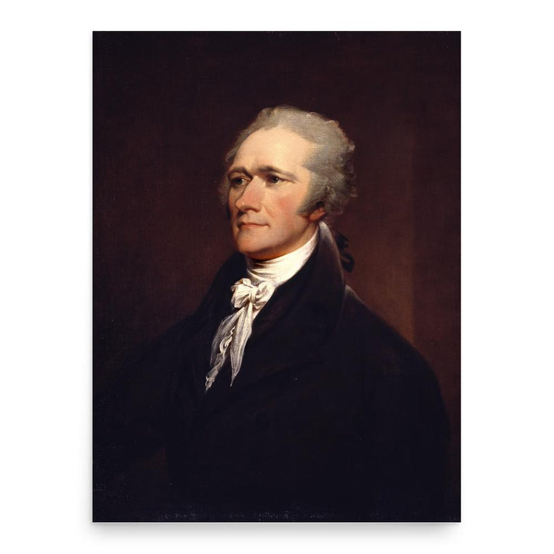 Alexander Hamilton poster print, in size 18x24 inches.