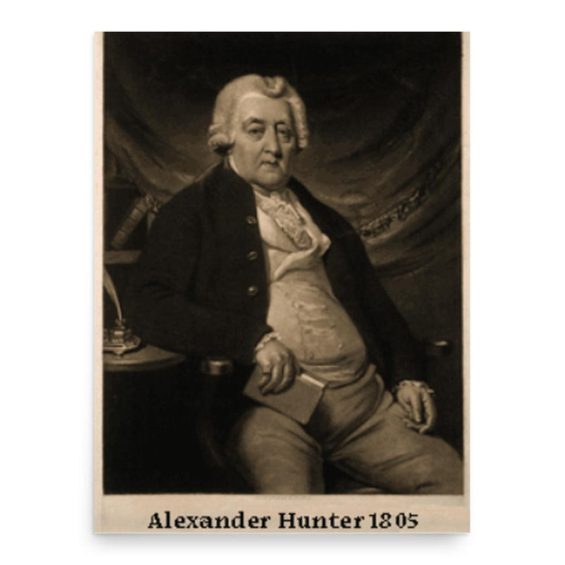 Alexander Hunter poster print, in size 18x24 inches.