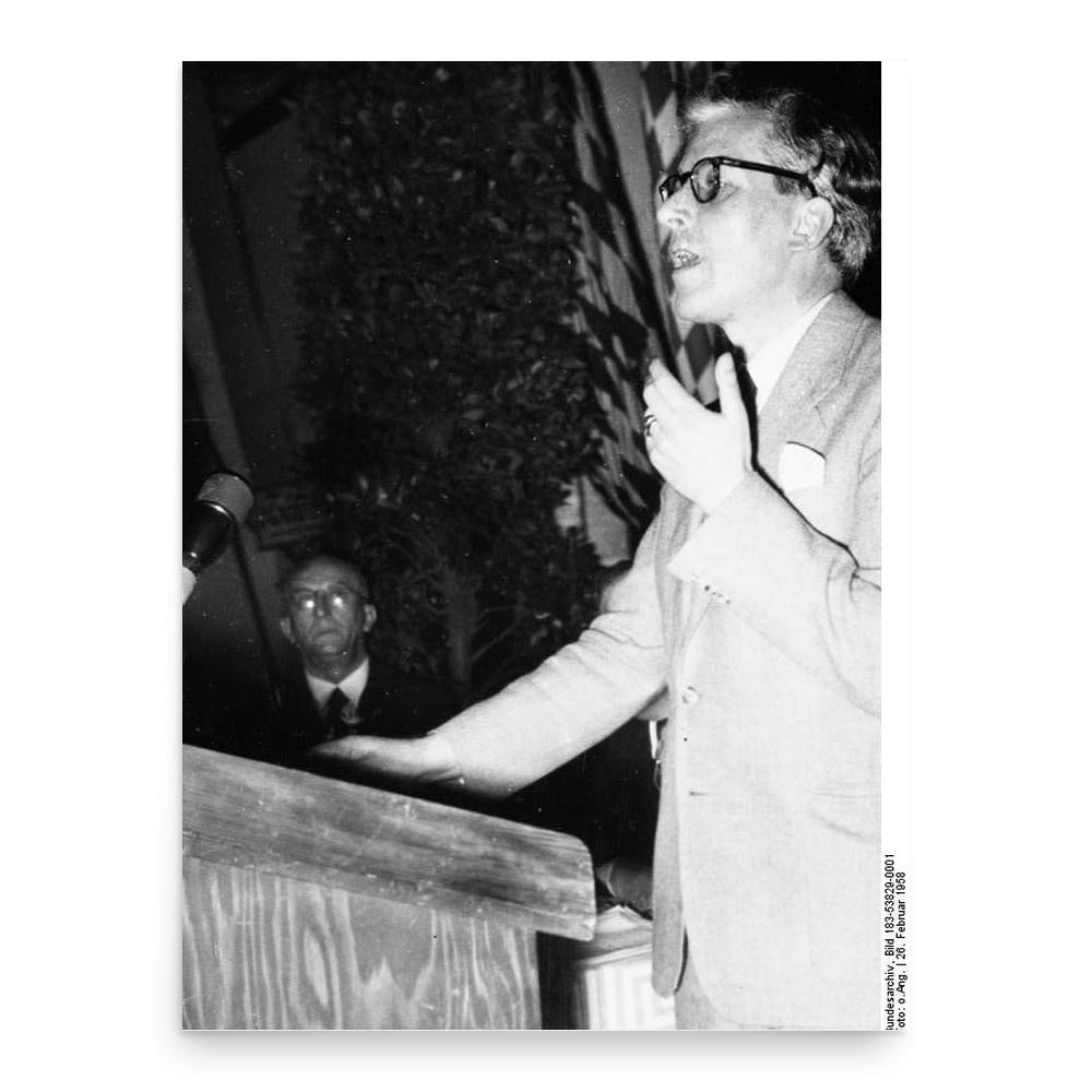 Alexander Schenk Graf von Stauffenberg poster print, in size 18x24 inches.