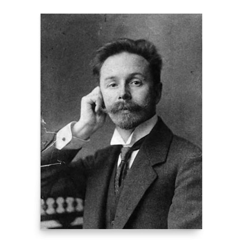 Alexander Scriabin poster print, in size 18x24 inches.