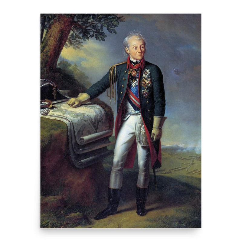 Alexander Suvorov poster print, in size 18x24 inches.