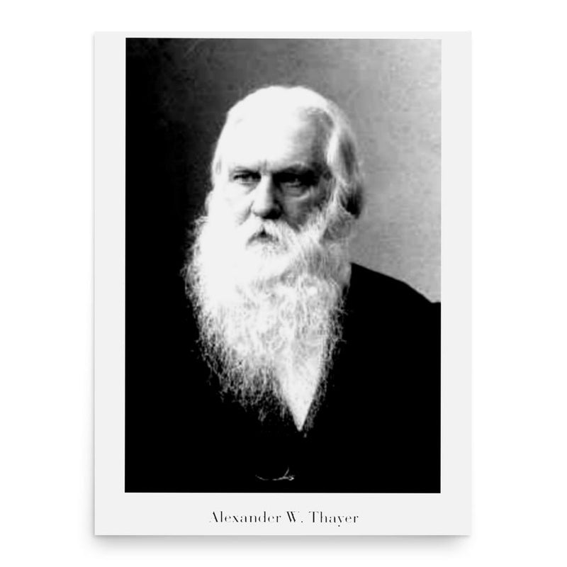 Alexander Wheelock Thayer poster print, in size 18x24 inches.