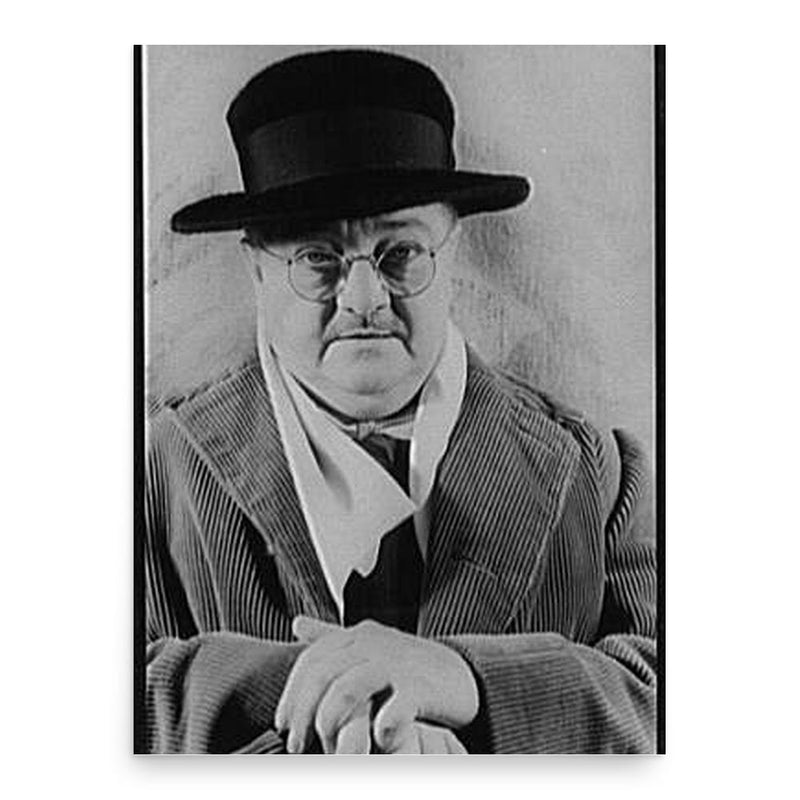 Alexander Woollcott poster print, in size 18x24 inches.