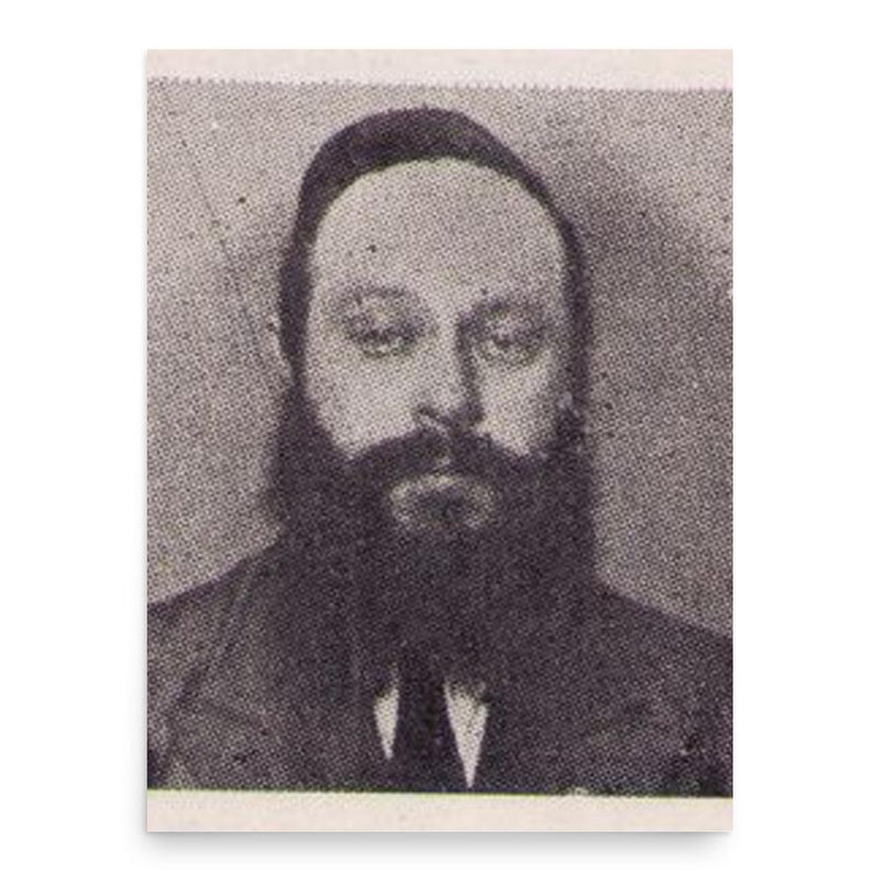 Alexander Zusia Friedman poster print, in size 18x24 inches.