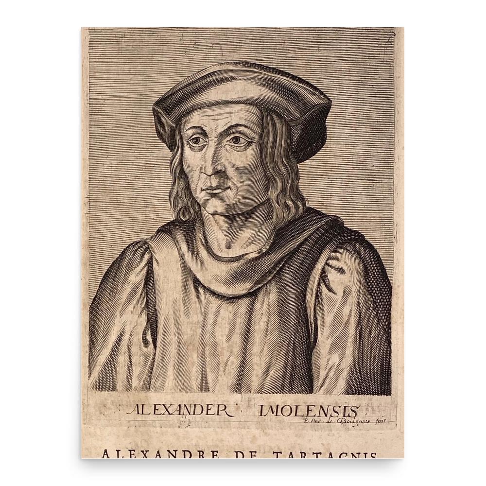 Alexander de Tartagnis poster print, in size 18x24 inches.