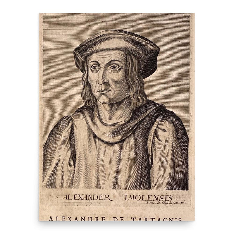 Alexander de Tartagnis poster print, in size 18x24 inches.