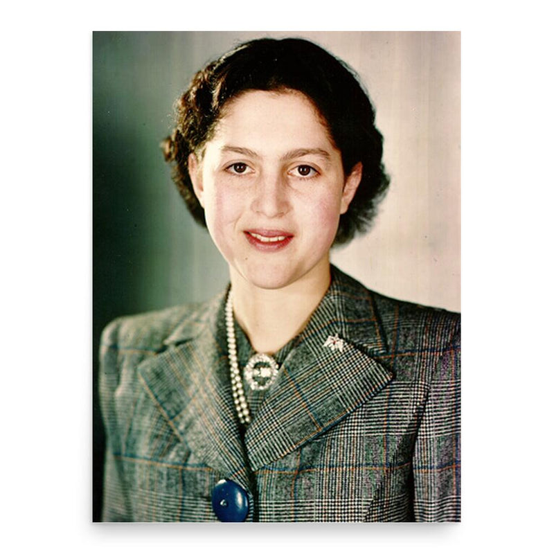 Alexandra of Yugoslavia poster print, in size 18x24 inches.