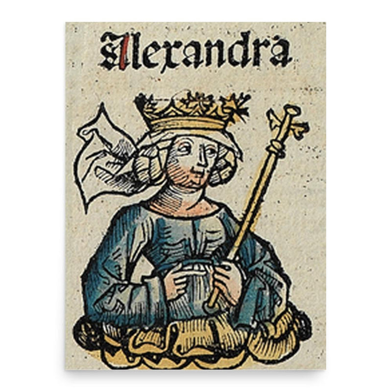 Alexandra the Maccabee poster print, in size 18x24 inches.