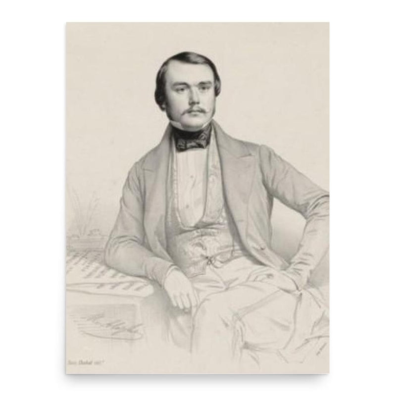 Alexandre Goria poster print, in size 18x24 inches.