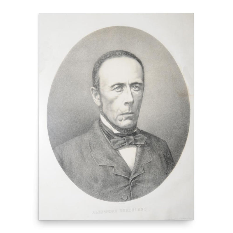 Alexandre Herculano poster print, in size 18x24 inches.