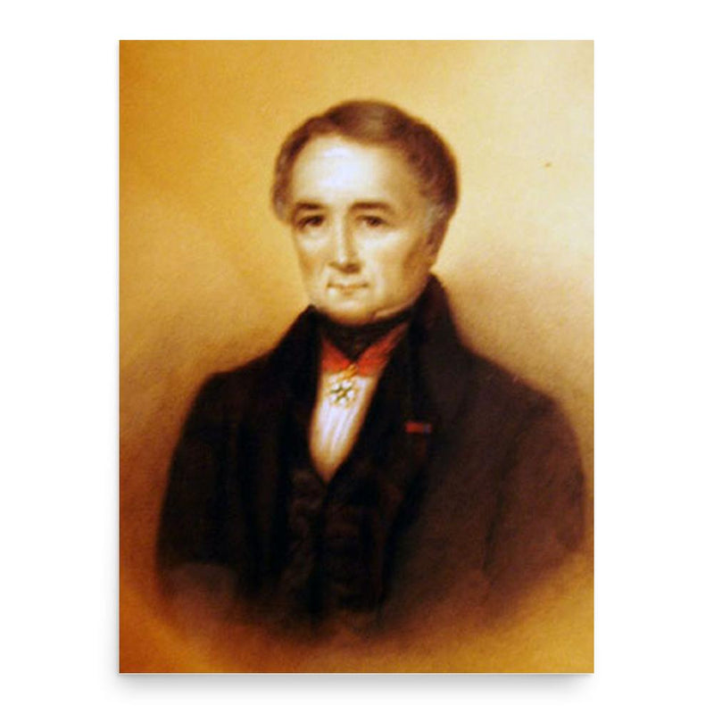 Alexandre Louis Ducrest de Villeneuve poster print, in size 18x24 inches.