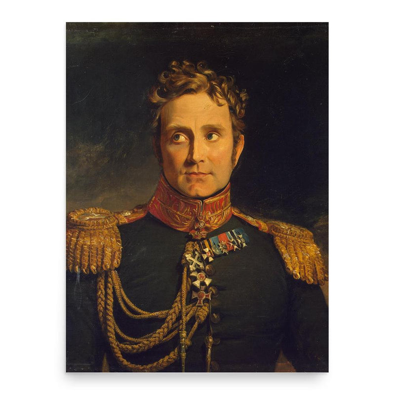 Alexandre Michaud de Beauretour poster print, in size 18x24 inches.