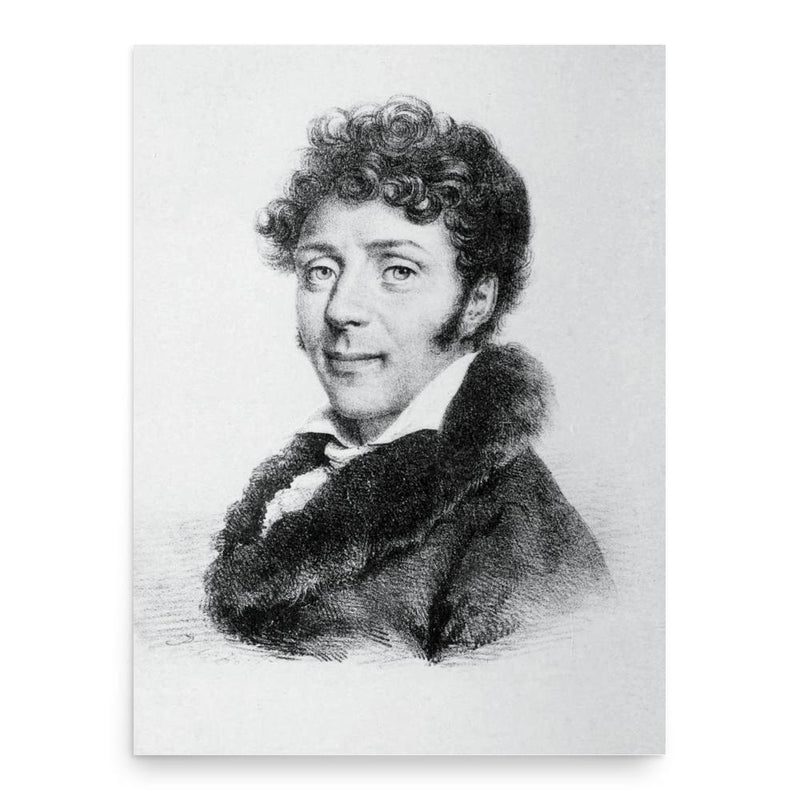 Alexandre Soumet poster print, in size 18x24 inches.