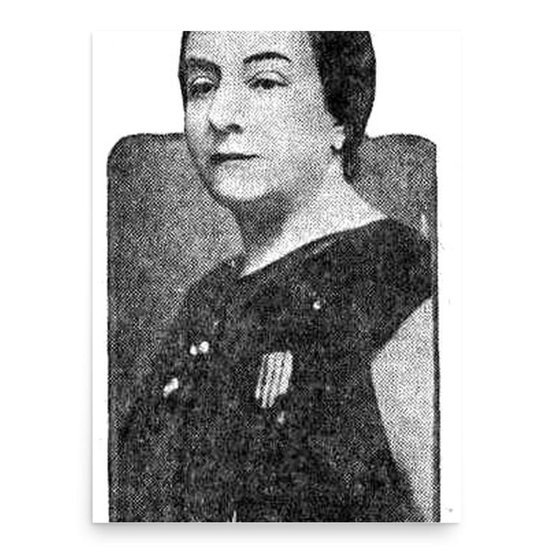 Alexandrina Cantacuzino poster print, in size 18x24 inches.