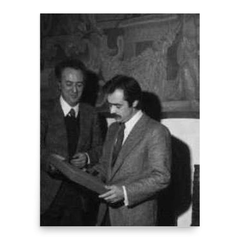 Alexandros Panagoulis poster print, in size 18x24 inches.