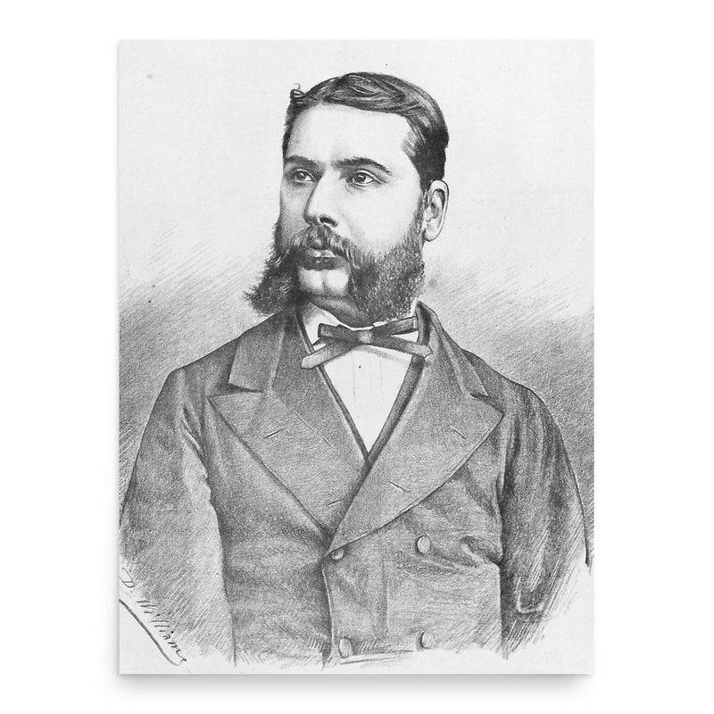 Alexandru Lahovary poster print, in size 18x24 inches.