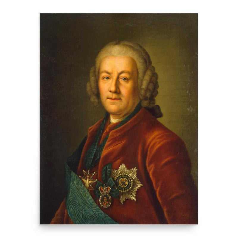 Alexey Bestuzhev-Ryumin poster print, in size 18x24 inches.