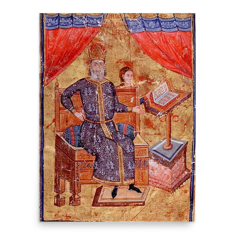 Alexios Apokaukos poster print, in size 18x24 inches.