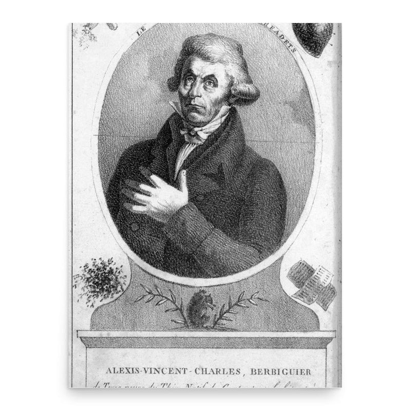 Alexis-Vincent-Charles Berbiguier de Terre-Neuve du Thym poster print, in size 18x24 inches.